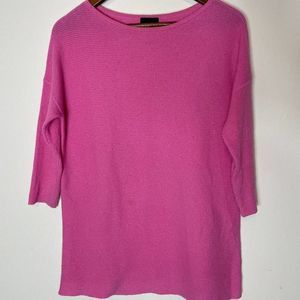 J Crew 100% Cashmere Pink Sweater Sz XS